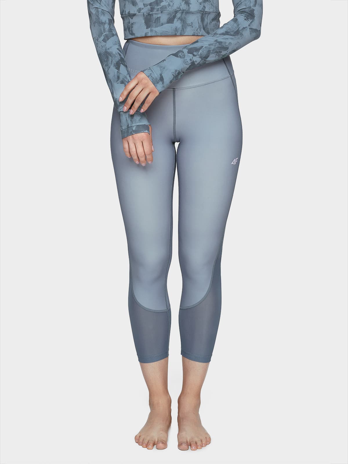 4F H4L21-SPDF019 DENIM Dámské legíny US L H4L21-SPDF019 DENIM - náhled 3