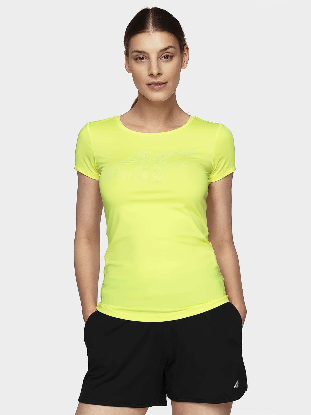 4F NOSH4-TSDF004 CANARY GREEN Dámské tričko US L NOSH4-TSDF004 CANARY GREEN - náhled 3