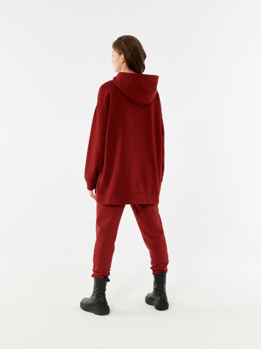 Outhorn HOL21-BLD603A DARK RED Dámská mikina US L HOL21-BLD603A DARK RED - náhled 3