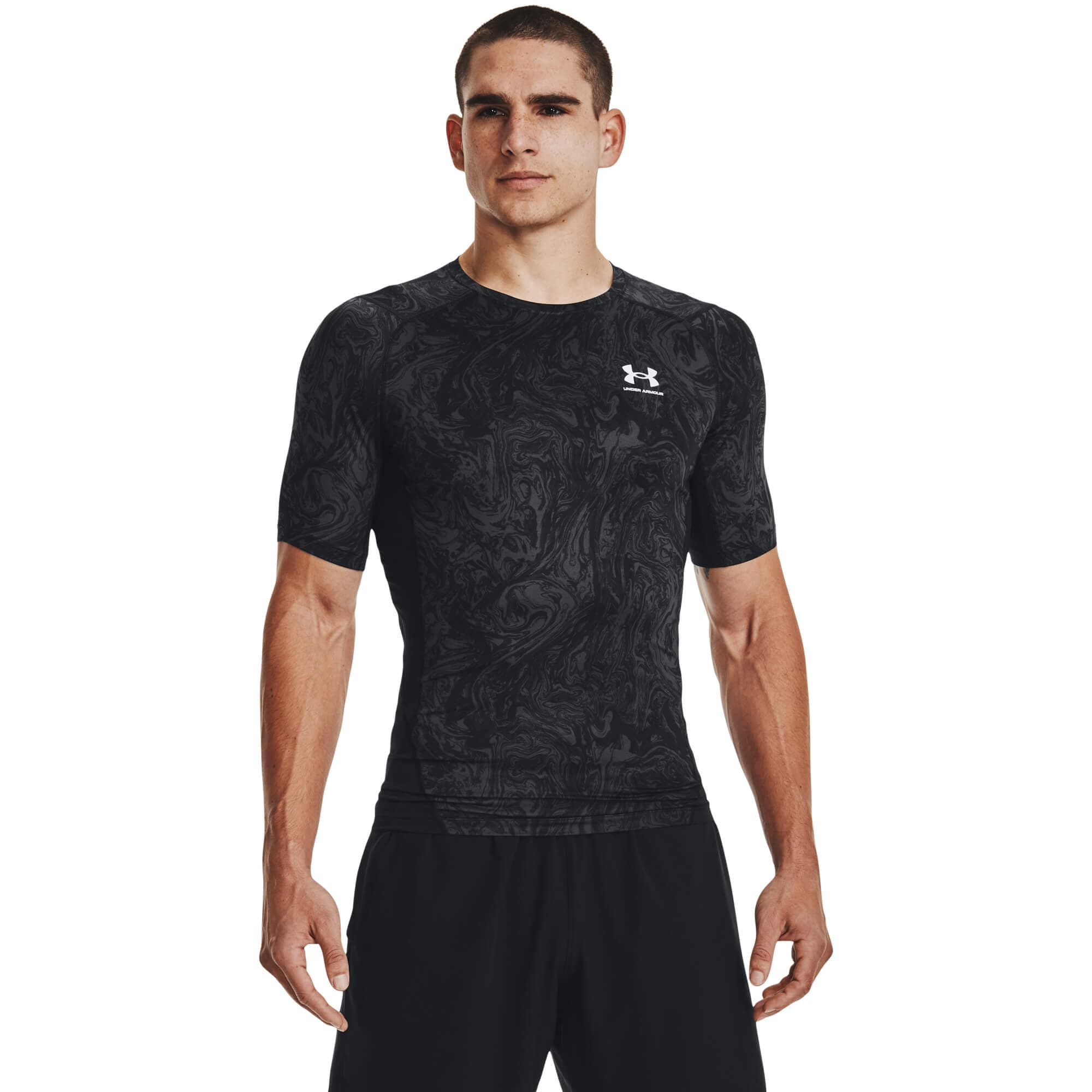 Under Armour UA HG Armour Comp Print SS Pánské tričko US 3XL 1370324-001 - náhled 1