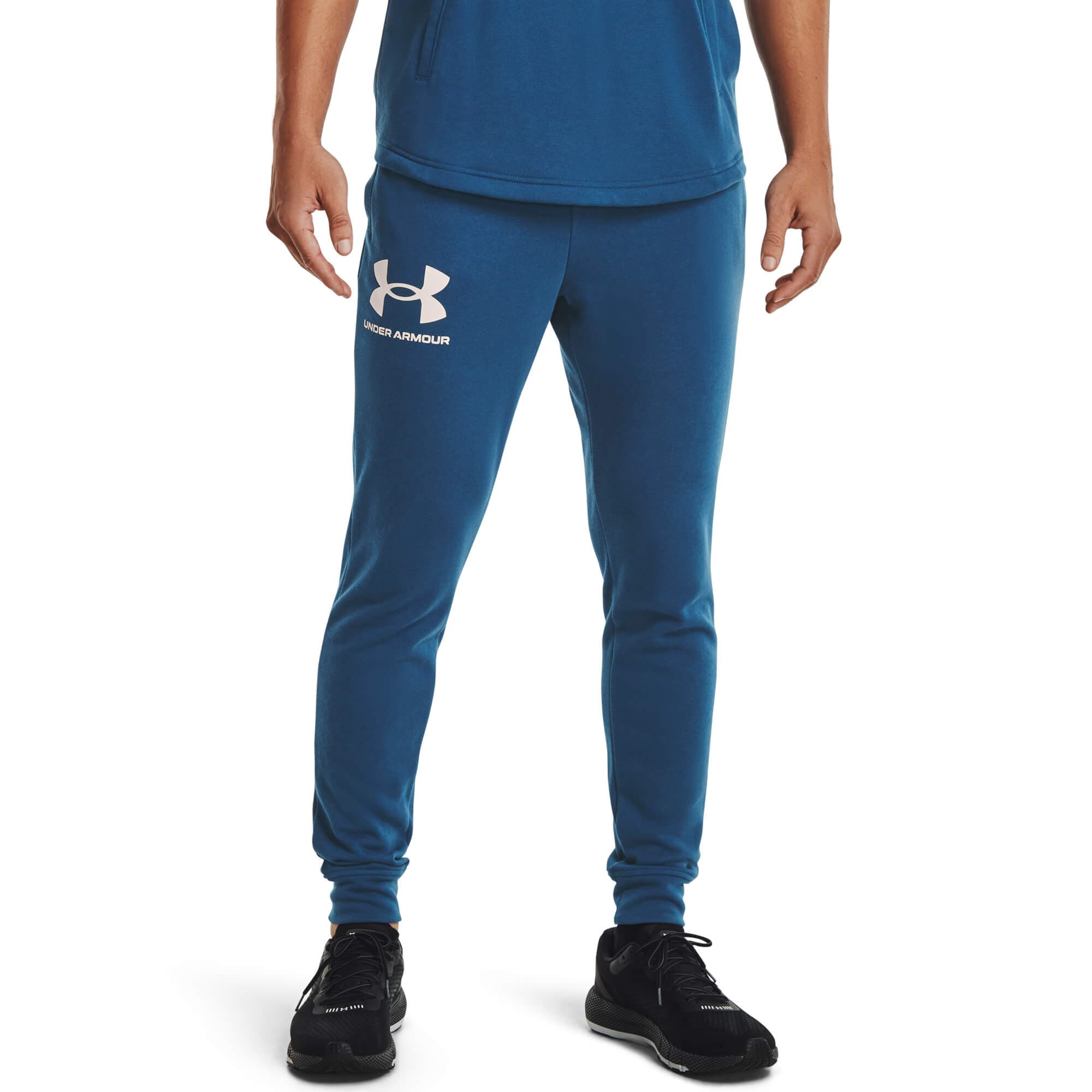 Under Armour UA RIVAL TERRY JOGGER Pánské tepláky US S 1361642-459 - náhled 3