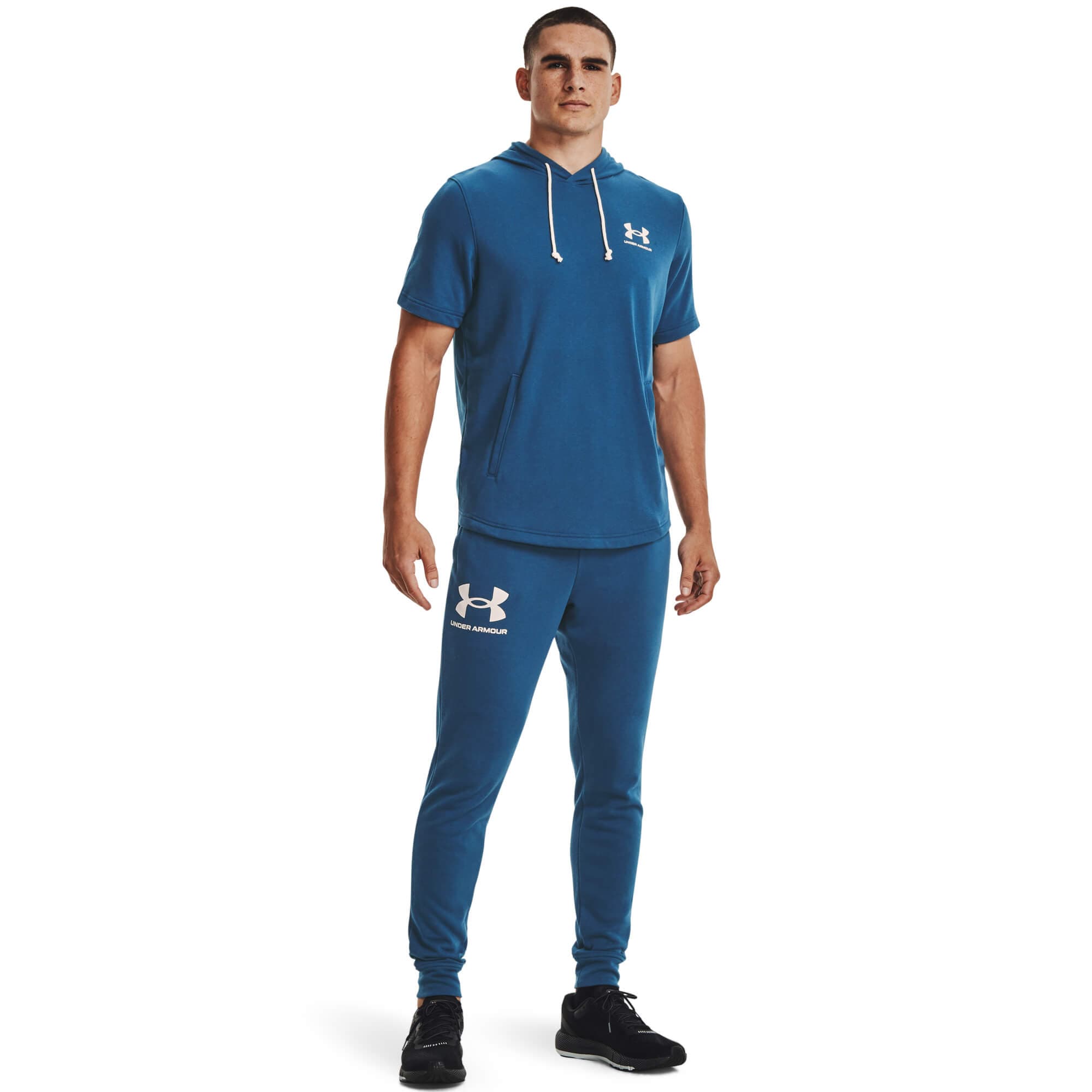 Under Armour UA RIVAL TERRY JOGGER Pánské tepláky US S 1361642-459 - náhled 5