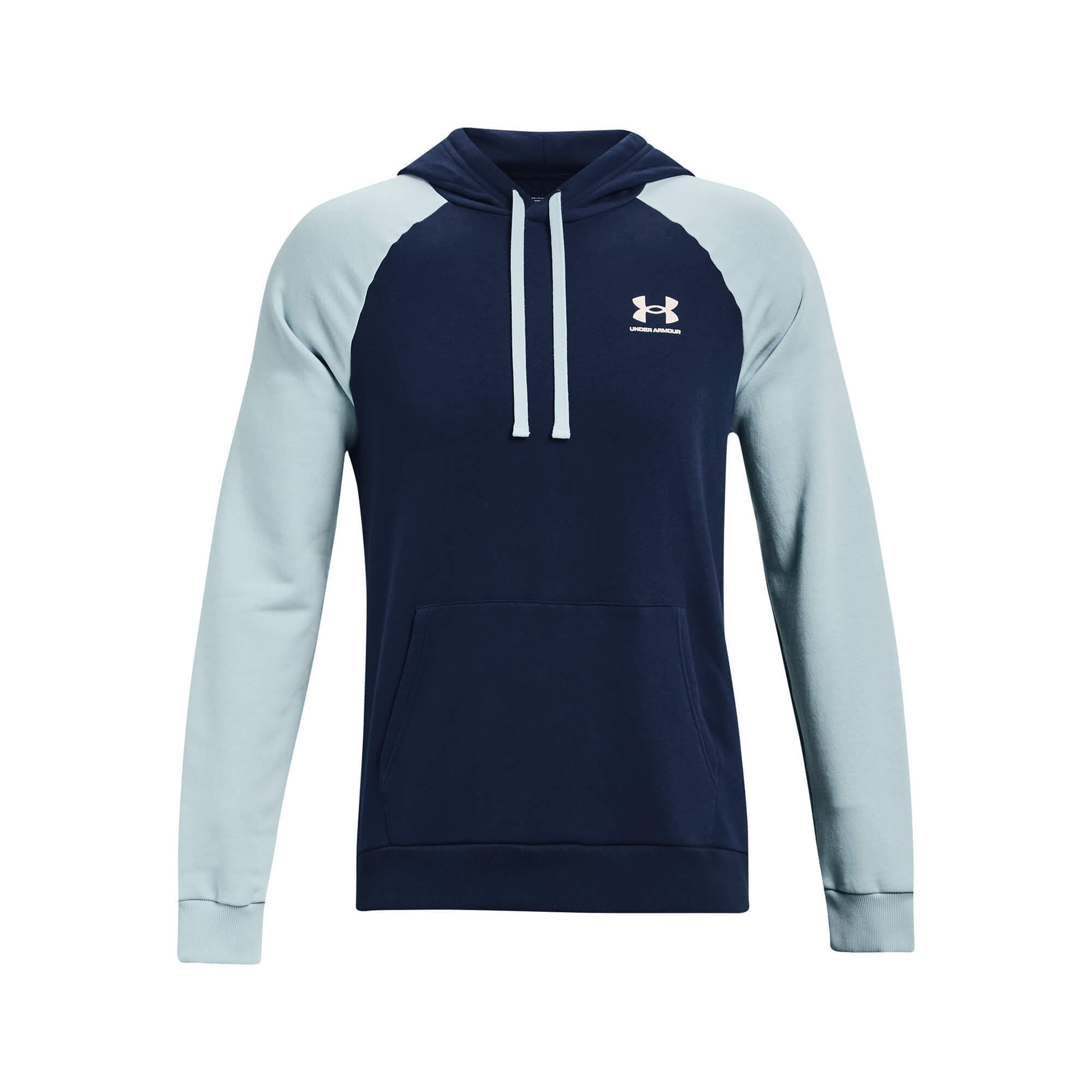 Under Armour UA RIVAL FLC COLORBLOCK HD Pánská mikina US M 1366357-409 - náhled 5