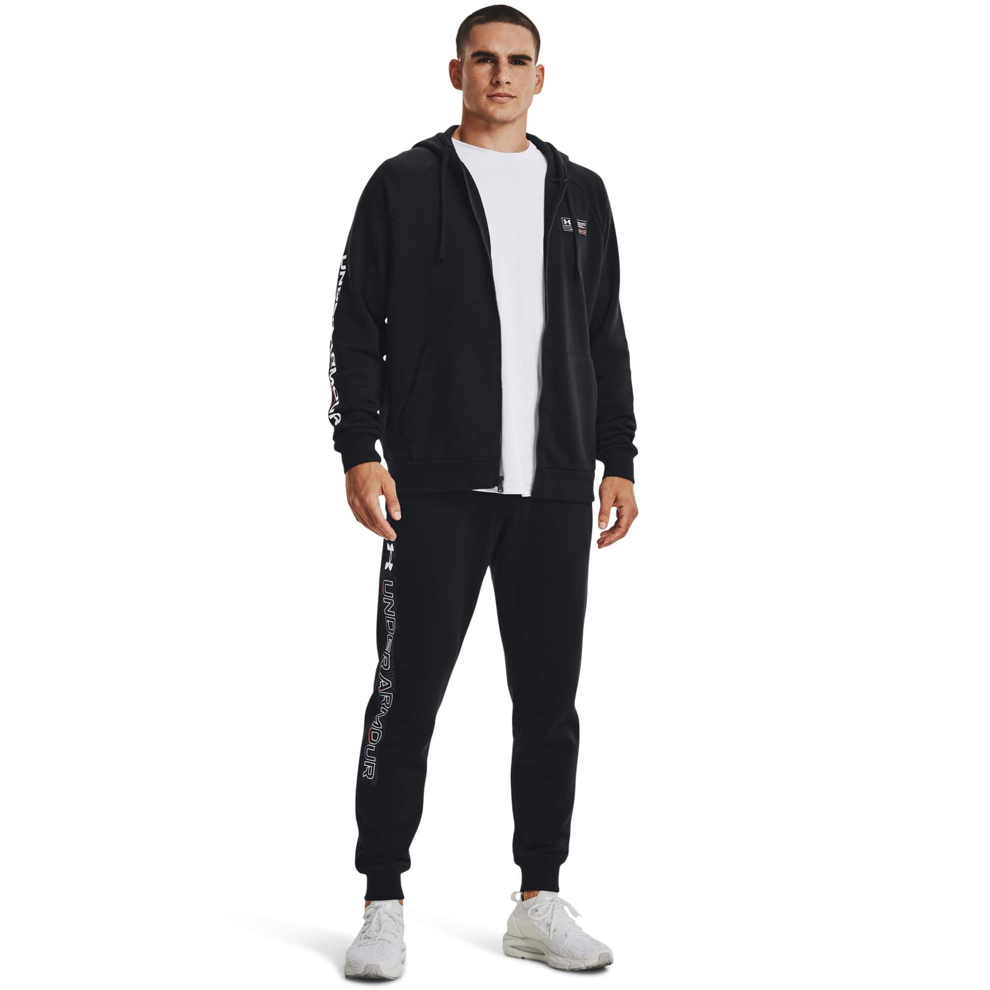 Under Armour UA Rival Fleece Chroma FZ HD Pánská mikina US M 1370344-001 - náhled 3
