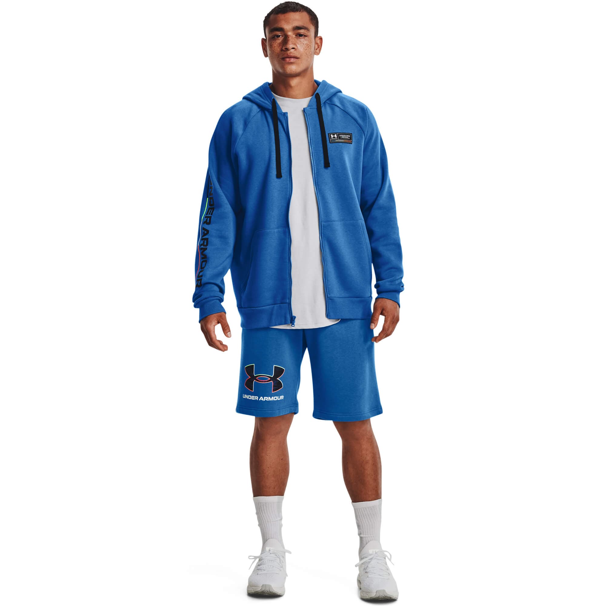 Under Armour UA Rival Fleece Chroma FZ HD Pánská mikina US M 1370344-474 - náhled 3