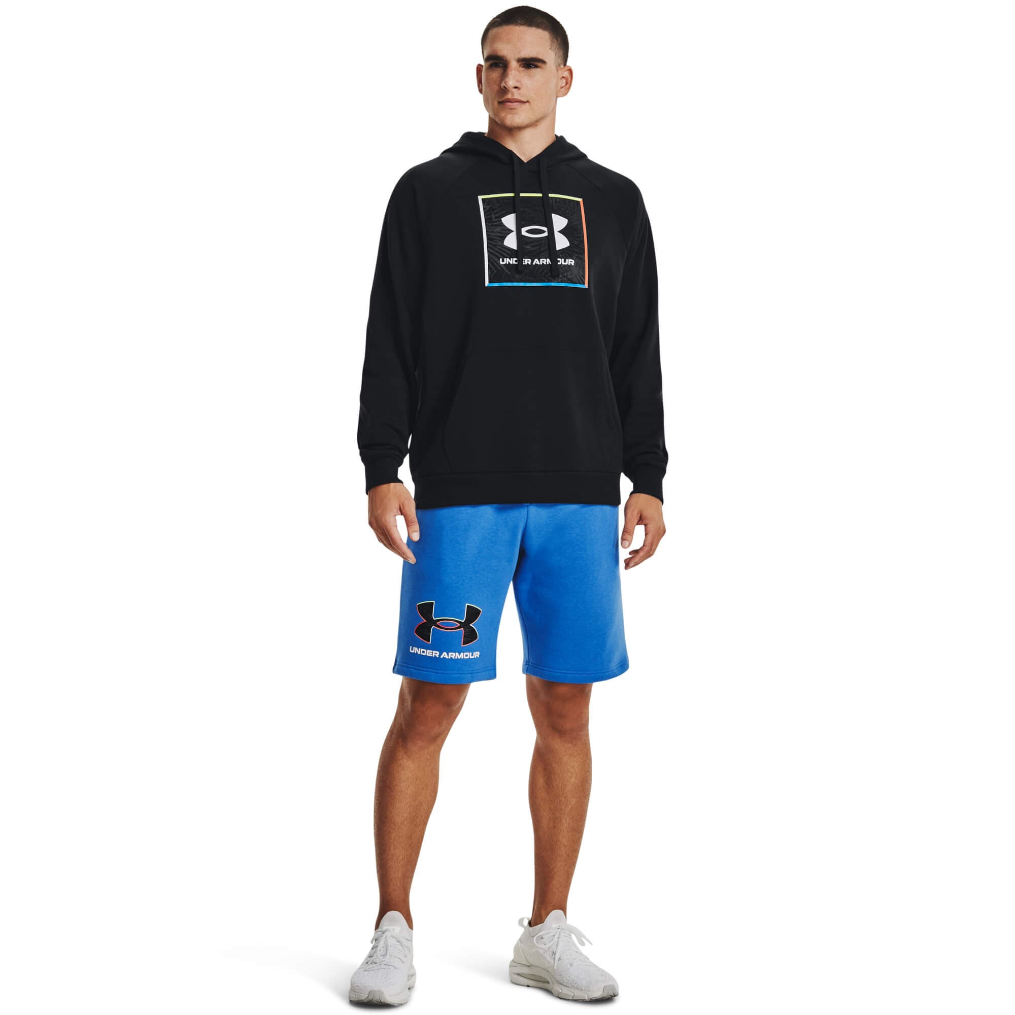 Under Armour UA Rival Flc Graphic Short Pánské kraťasy US S 1370350-474 - náhled 5