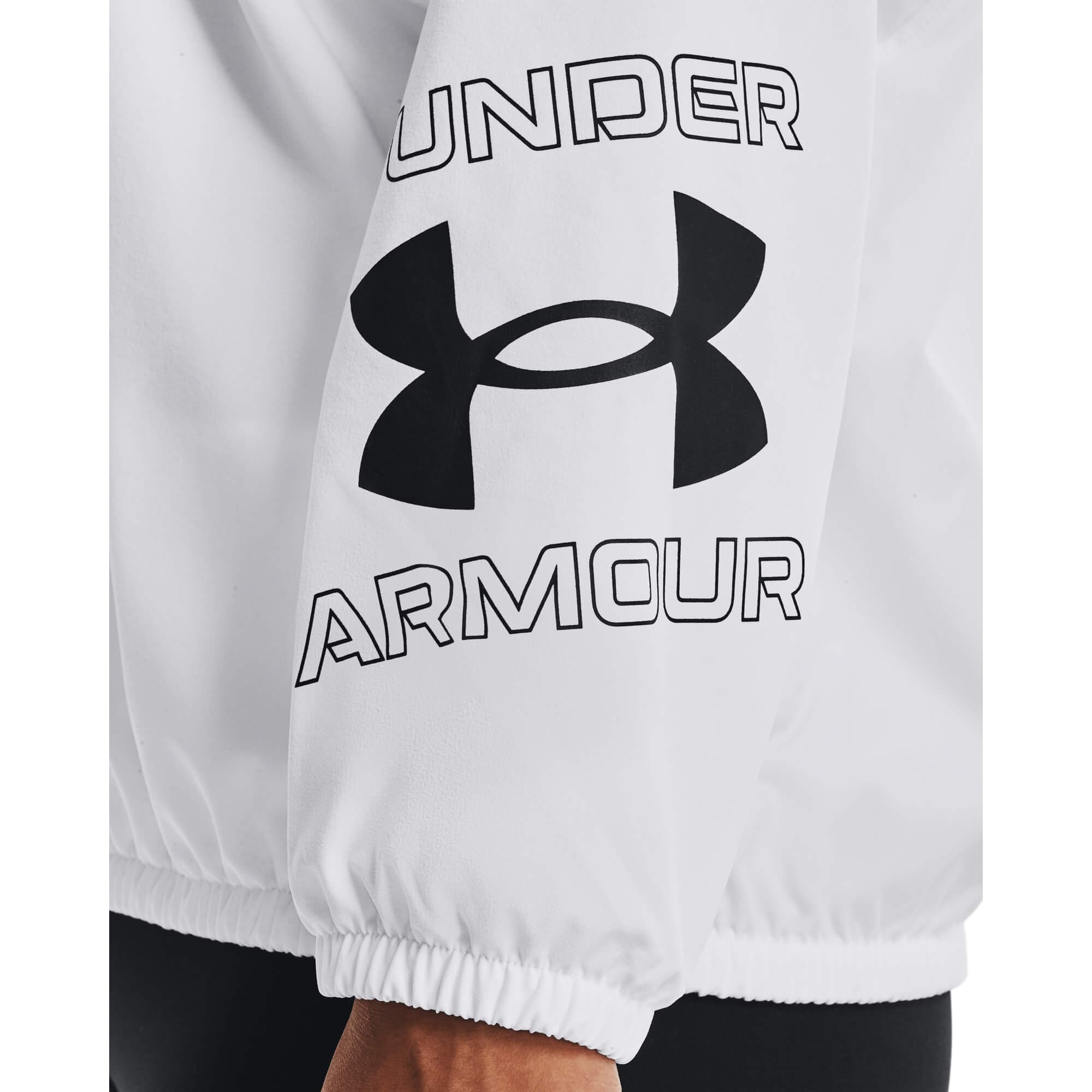Under Armour Woven Graphic Crew Dámská mikina US L 1369891-100 - náhled 4