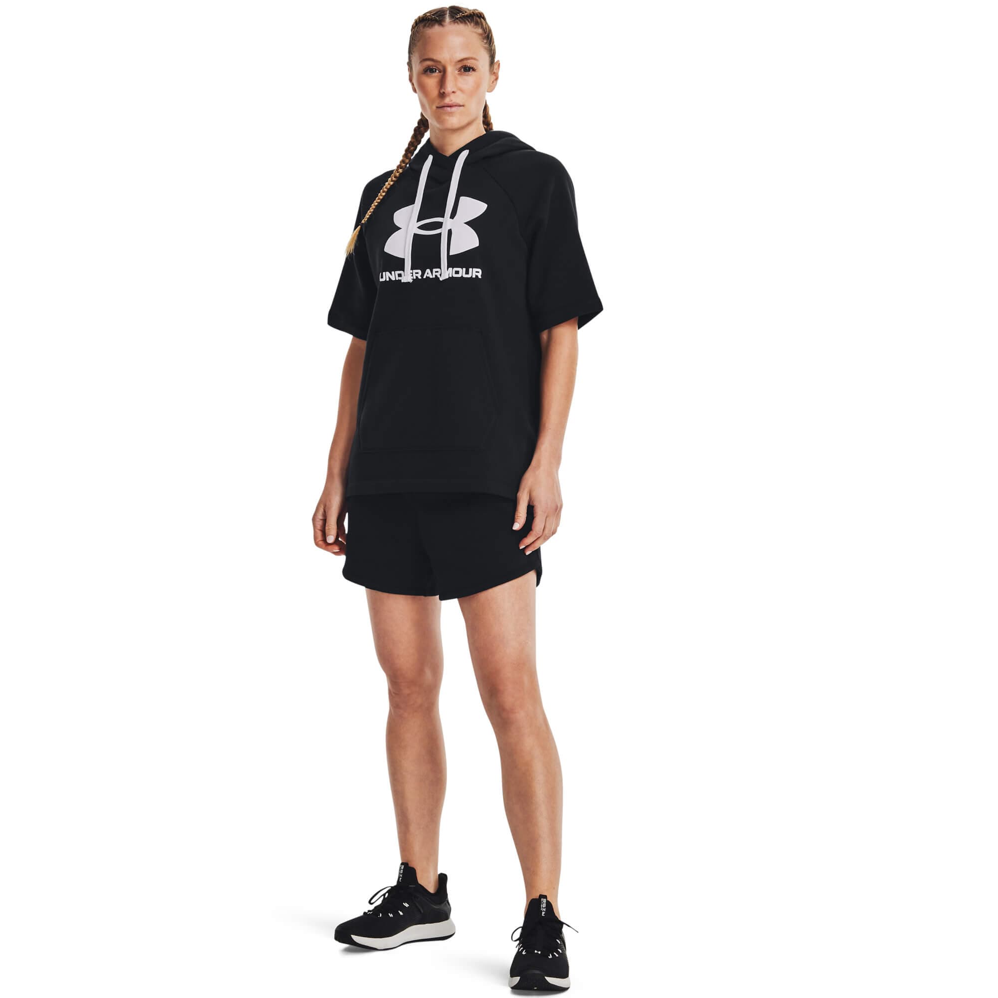 Under Armour Rival Fleece Short Dámské kraťasy US M 1369858-001 - náhled 5