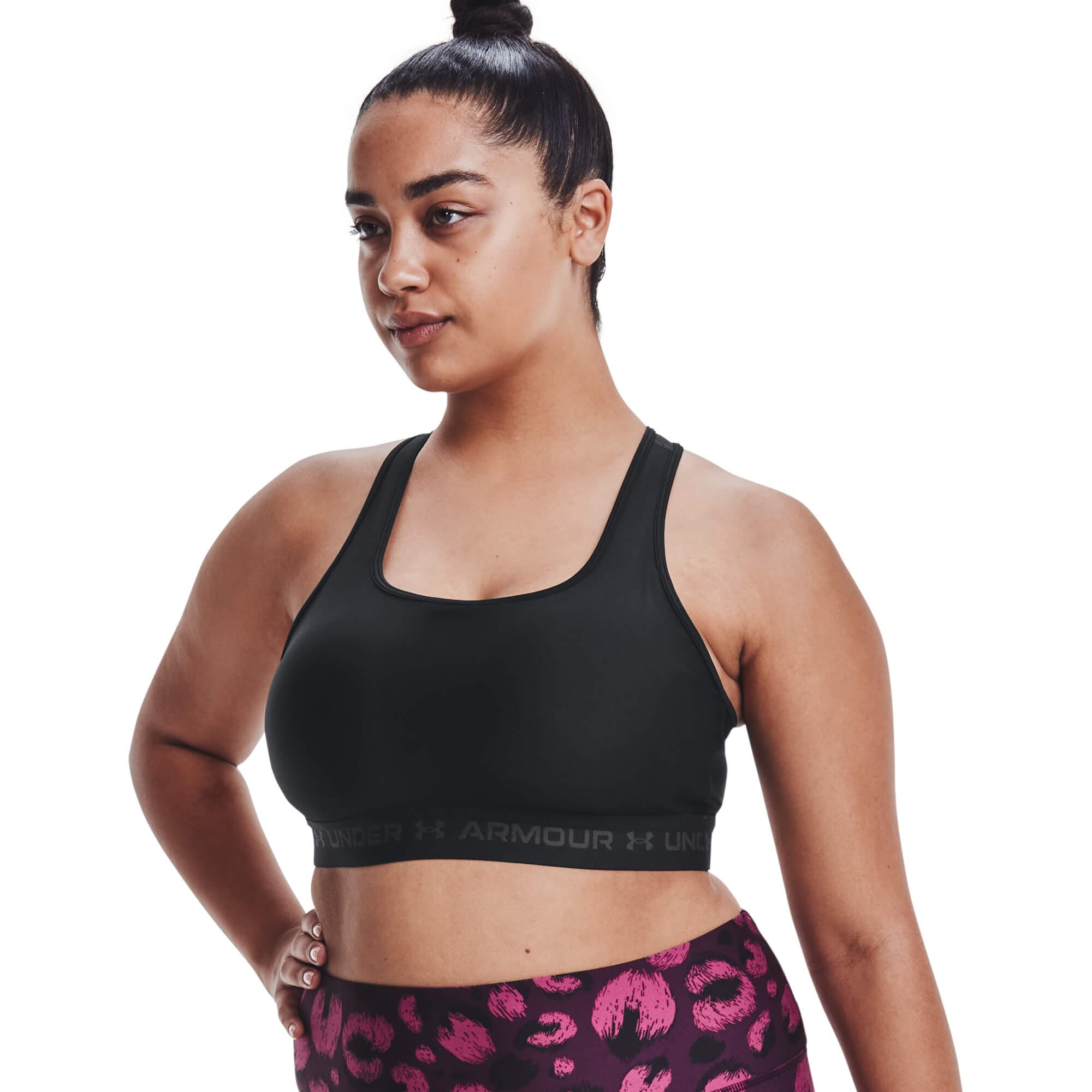 Under Armour UA Crossback Mid Bra Sportovní podprsenka US L 1361034-001 - náhled 4