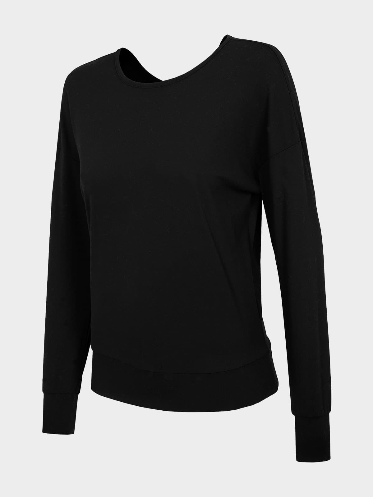 4F H4L22-BLD028 DEEP BLACK Dámská mikina US L H4L22-BLD028 DEEP BLACK - náhled 1