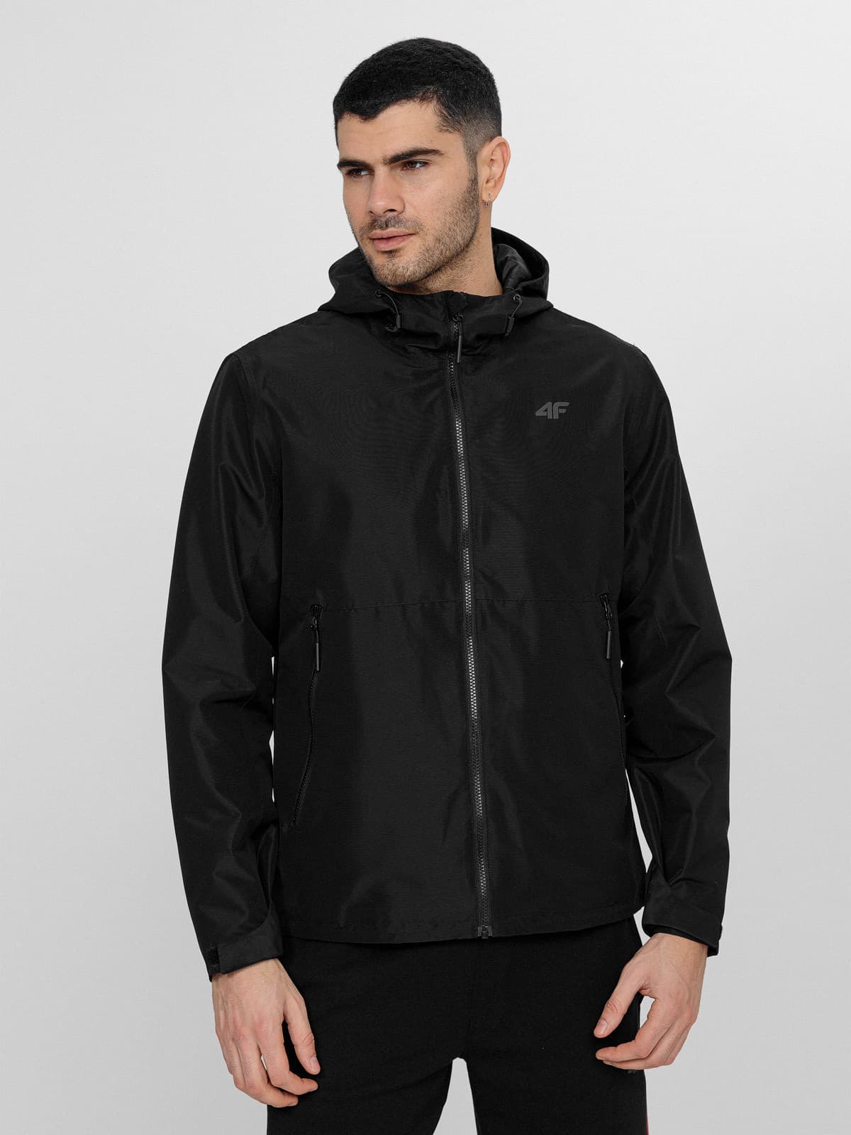 4F H4L22-KUM001 DEEP BLACK Pánská bunda US L H4L22-KUM001 DEEP BLACK - náhled 3