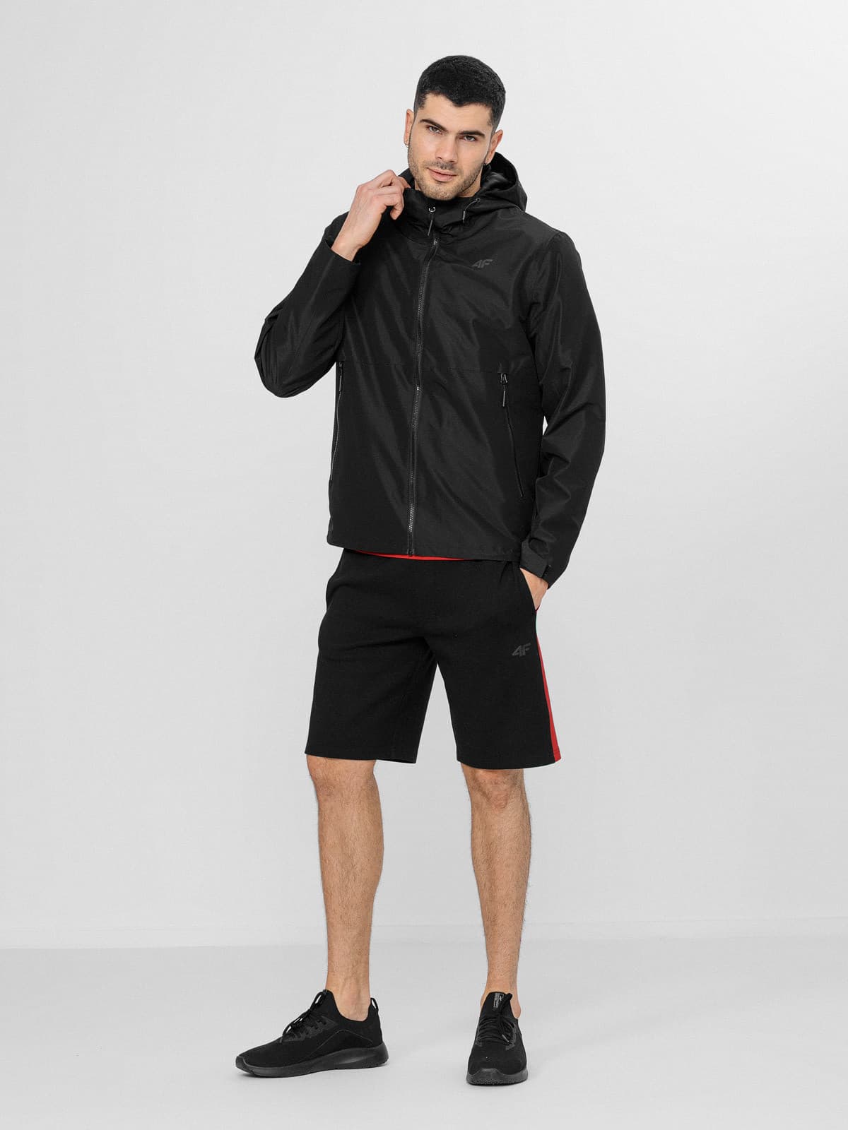 4F H4L22-KUM001 DEEP BLACK Pánská bunda US L H4L22-KUM001 DEEP BLACK - náhled 4
