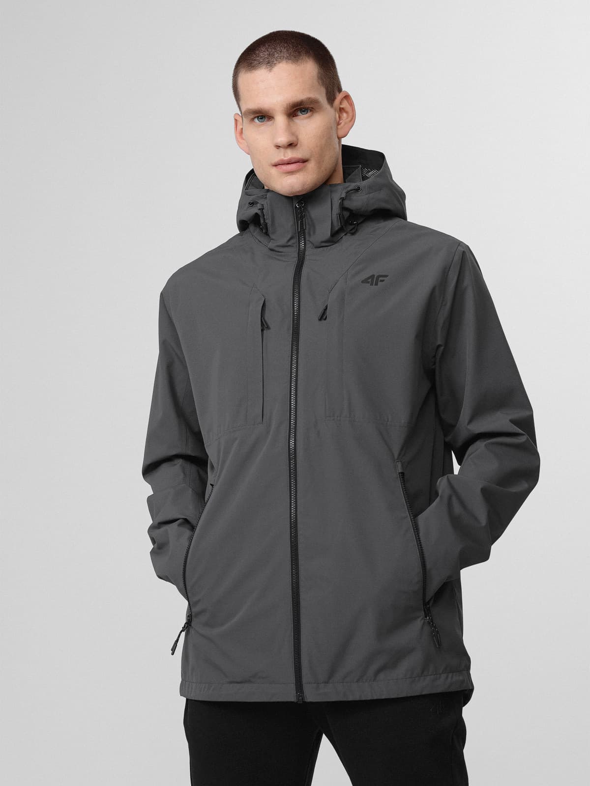 4F H4L22-KUM003 ANTHRACITE Pánská bunda US L H4L22-KUM003 ANTHRACITE - náhled 3