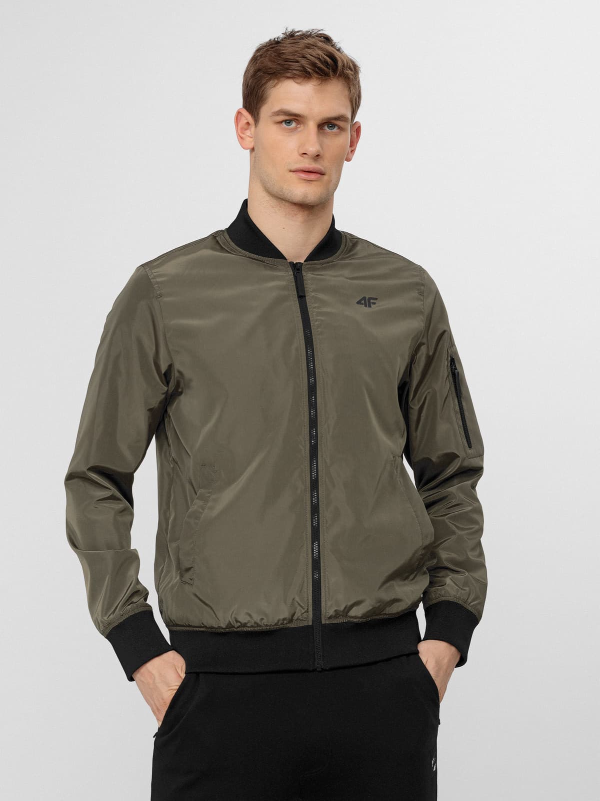 4F H4L22-KUMC001 KHAKI Pánská bunda US L H4L22-KUMC001 KHAKI - náhled 1