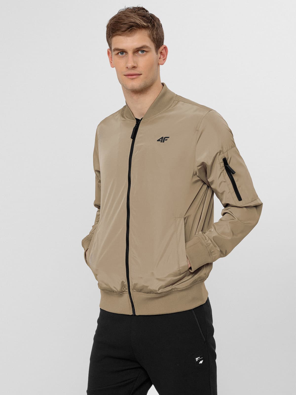 4F H4L22-KUMC001 BEIGE Pánská bunda US M H4L22-KUMC001 BEIGE - náhled 1