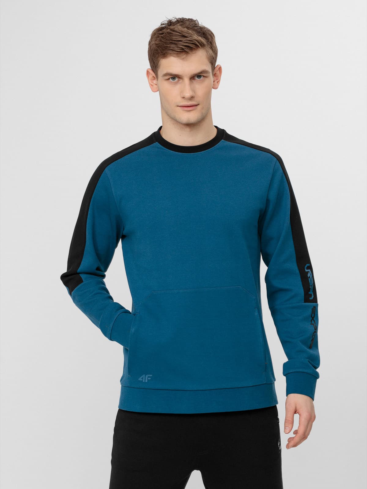 4F H4L22-BLM011 TEAL Pánská mikina US M H4L22-BLM011 TEAL - náhled 1