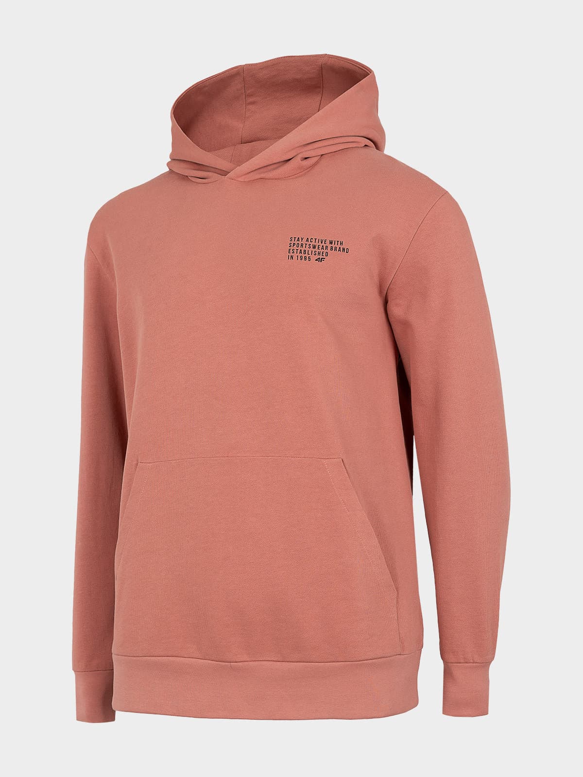 4F H4L22-BLM022 PALE CORAL Pánská mikina US 3XL H4L22-BLM022 PALE CORAL - náhled 3