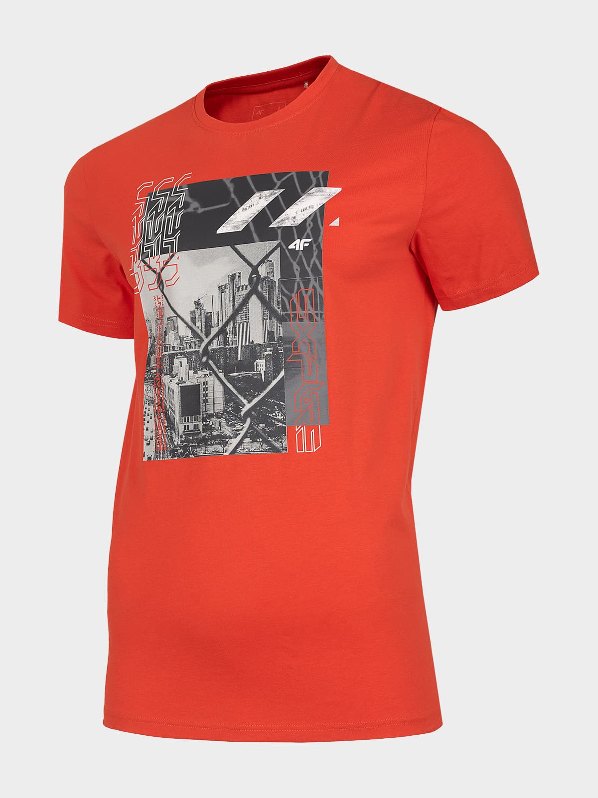 4F H4L22-TSM012 ORANGE Pánské triko US M H4L22-TSM012 ORANGE - náhled 3
