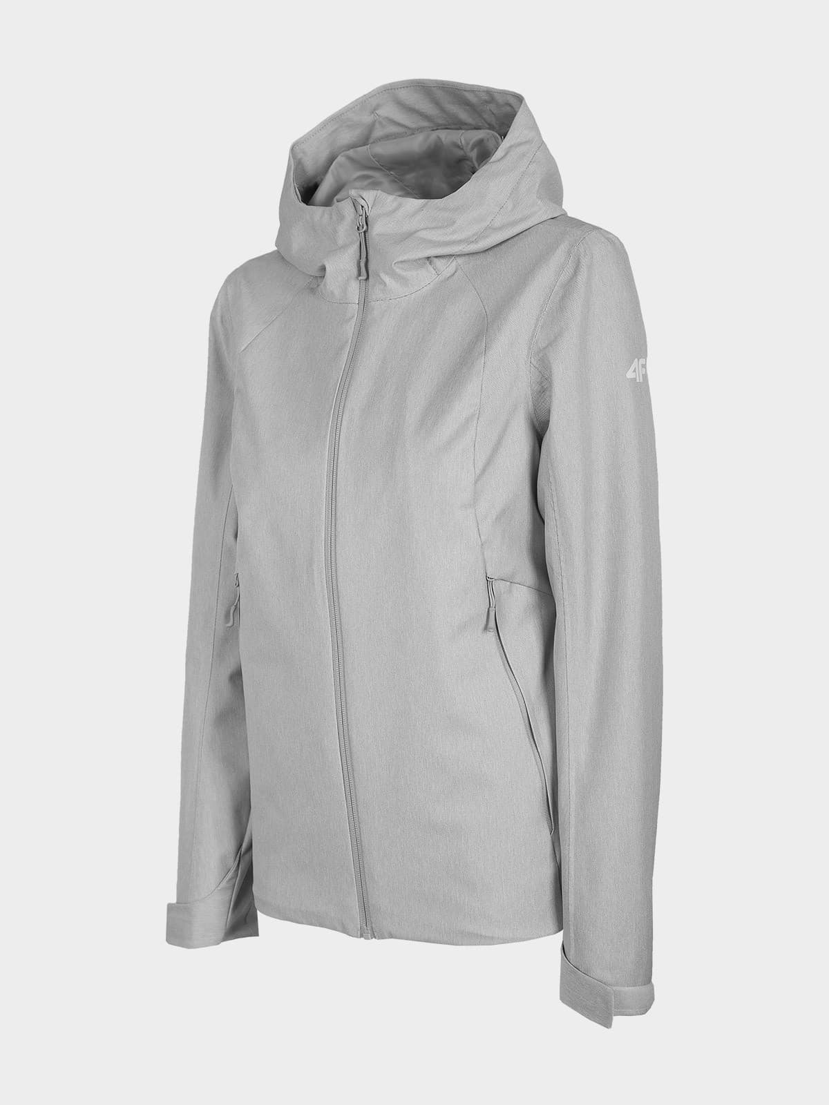 4F H4L22-KUD001 COLD LIGHT GREY MELANGE Dámská bunda US L H4L22-KUD001 LIGHT GREY MEL - náhled 1