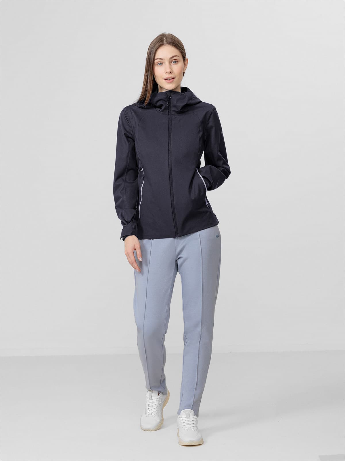 4F H4L22-KUD001 DARK BLUE Dámská bunda US XS H4L22-KUD001 DARK BLUE - náhled 4