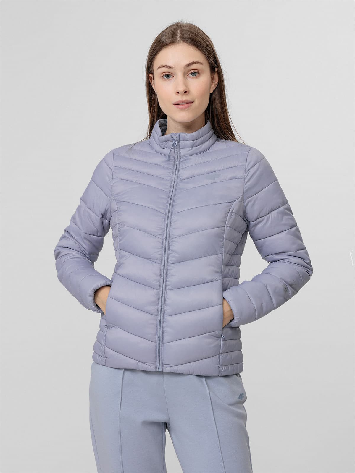 4F H4L22-KUDP003 LIGHT BLUE Dámská bunda US M H4L22-KUDP003 LIGHT BLUE - náhled 3