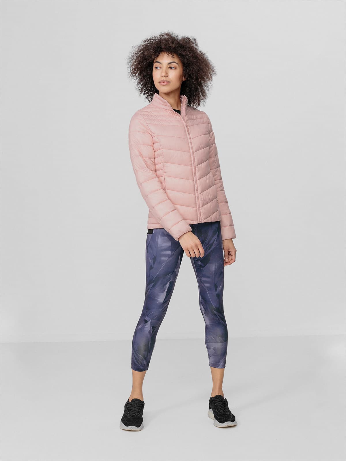 4F H4L22-KUDP003 LIGHT PINK Dámská bunda US L H4L22-KUDP003 LIGHT PINK - náhled 4