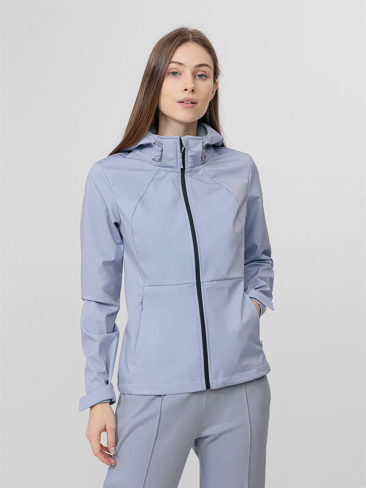 4F H4L22-SFD001 LIGHT BLUE Dámská bunda US S H4L22-SFD001 LIGHT BLUE - náhled 3