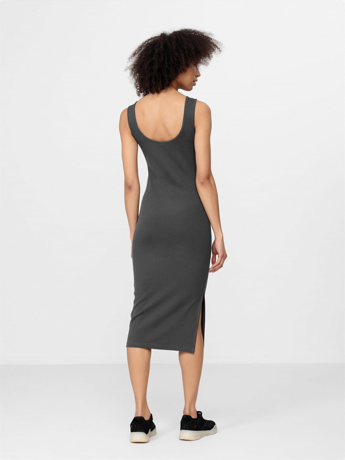 4F H4L22-SUDD010 ANTHRACITE Dámské šaty US L H4L22-SUDD010 ANTHRACITE - náhled 2