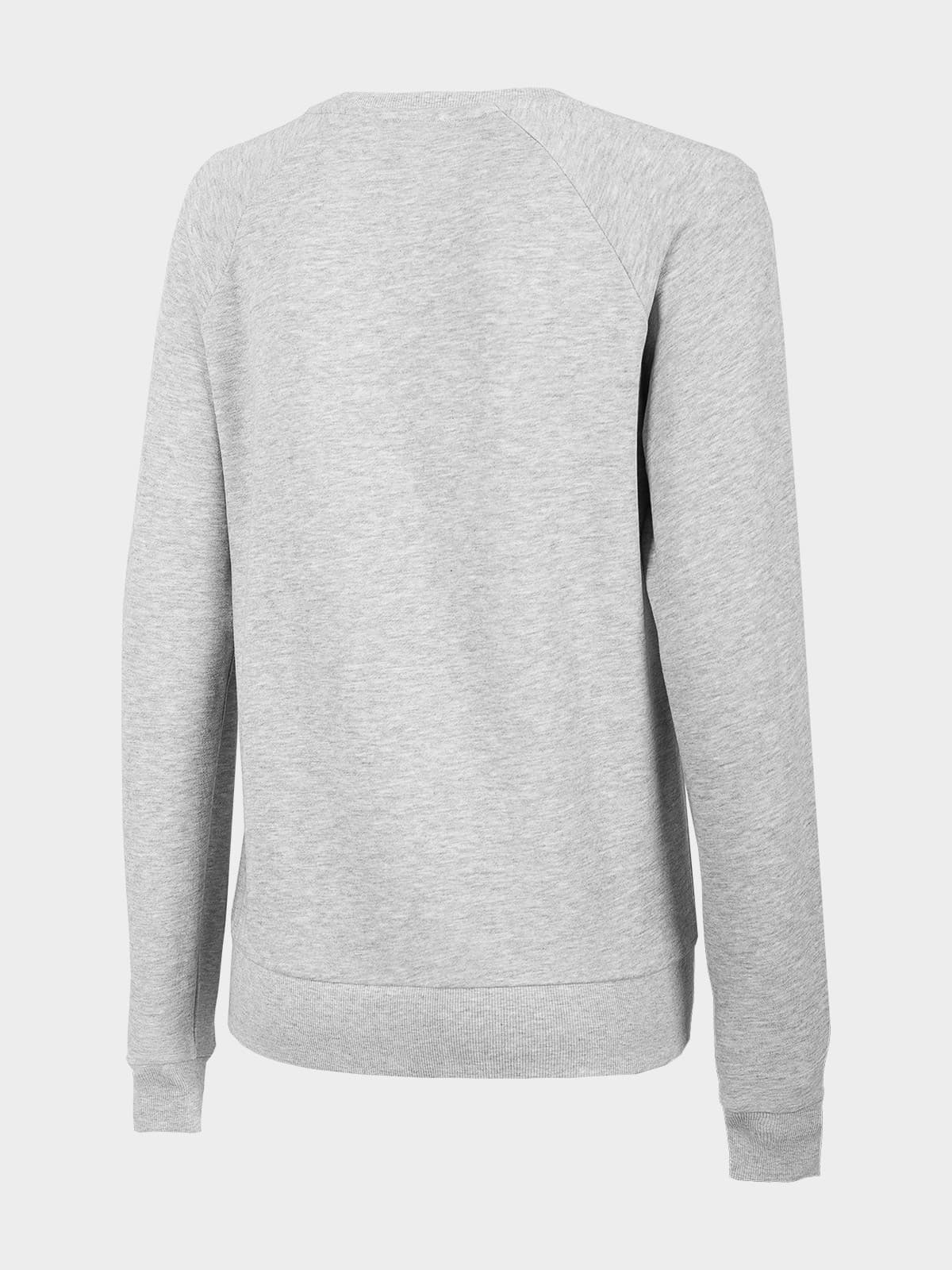 4F H4L22-BLD350 COLD LIGHT GREY MELANGE Dámská mikina US L H4L22-BLD350 LIGHT GREY MEL - náhled 4