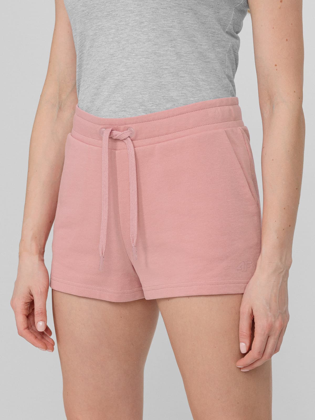 4F H4L22-SKDD350 LIGHT PINK Dámské kraťasy US L H4L22-SKDD350 LIGHT PINK - náhled 1