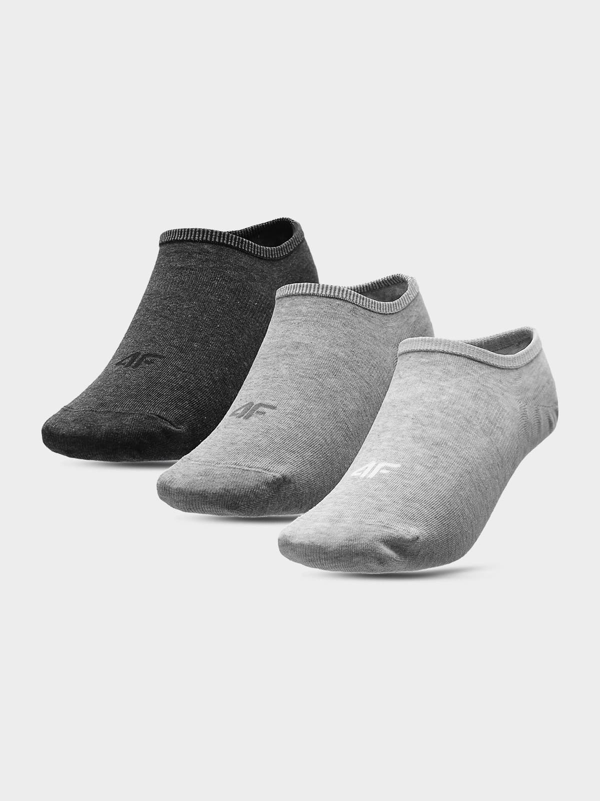 4F H4L22-SOD301 COLD LIGHT GREY MELANGE+GREY MELANGE+MID Ponožky EU 35/38 H4L22-SOD301 GREY - náhled 1