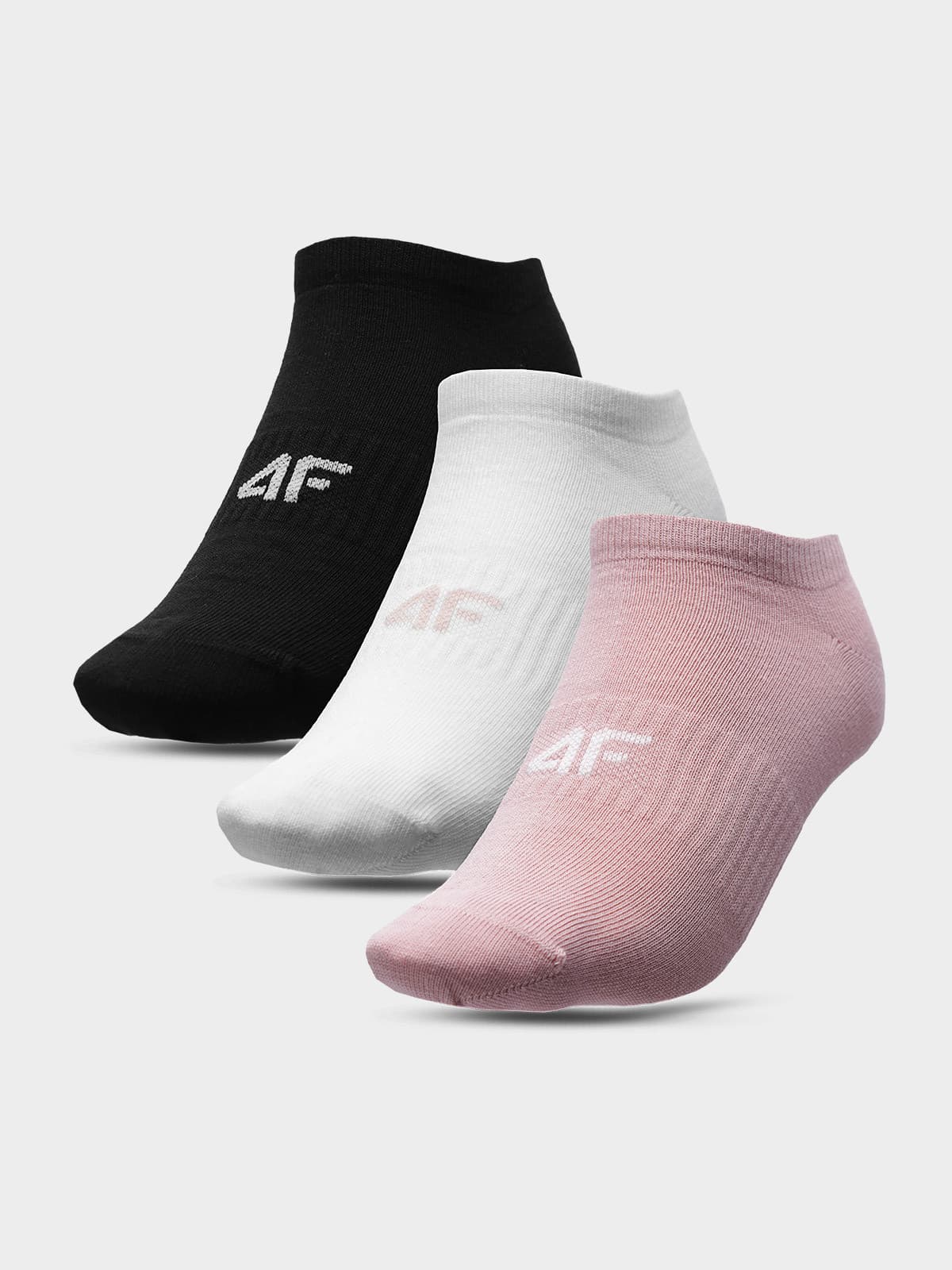 4F H4L22-SOD302 LIGHT PINK+WHITE+DEEP BLACK Ponožky EU 39/42 H4L22-SOD302 PINKWHITEBLACK - náhled 1