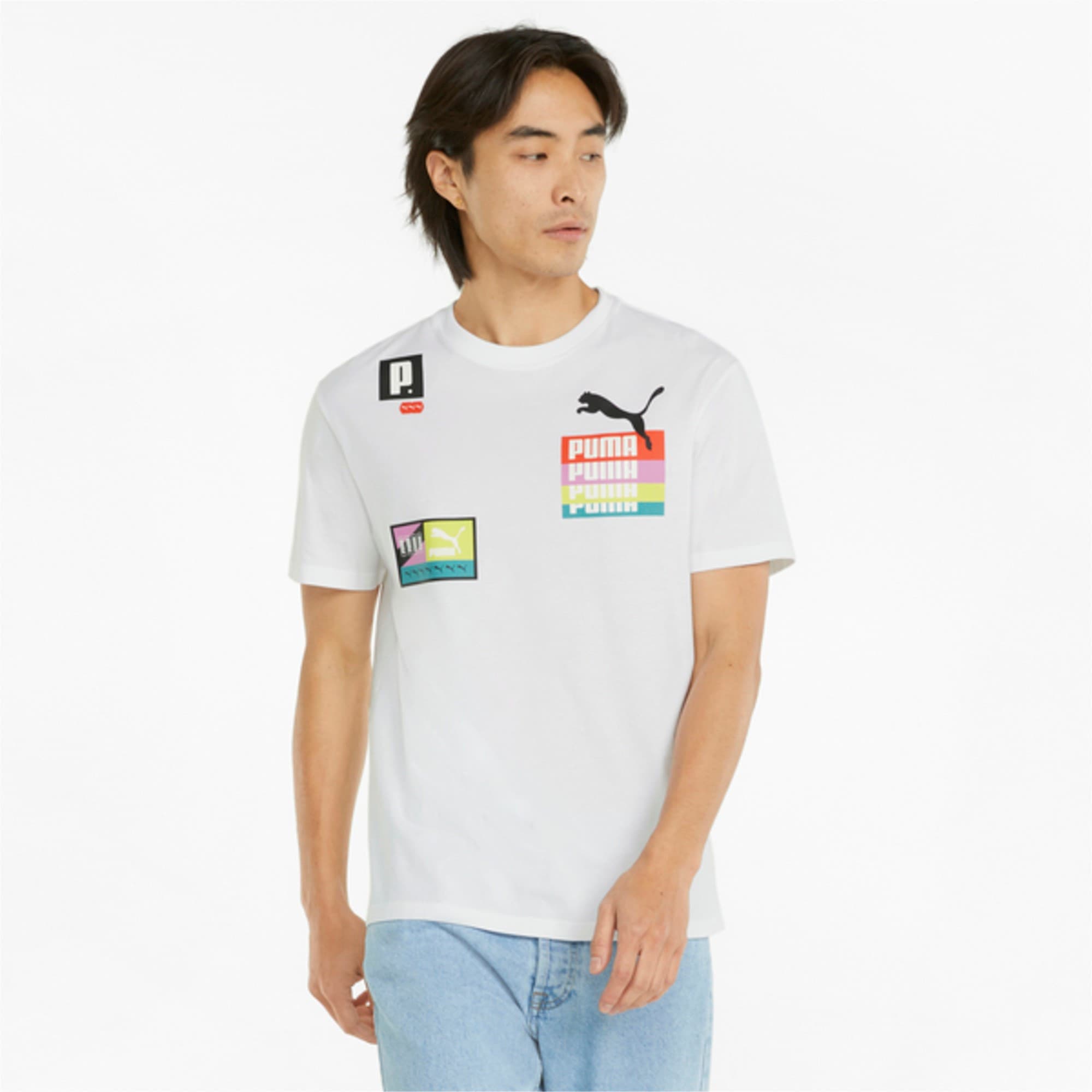Puma Brand Love Multiplacement Tee Pánské tričko US M 533666-02 - náhled 3
