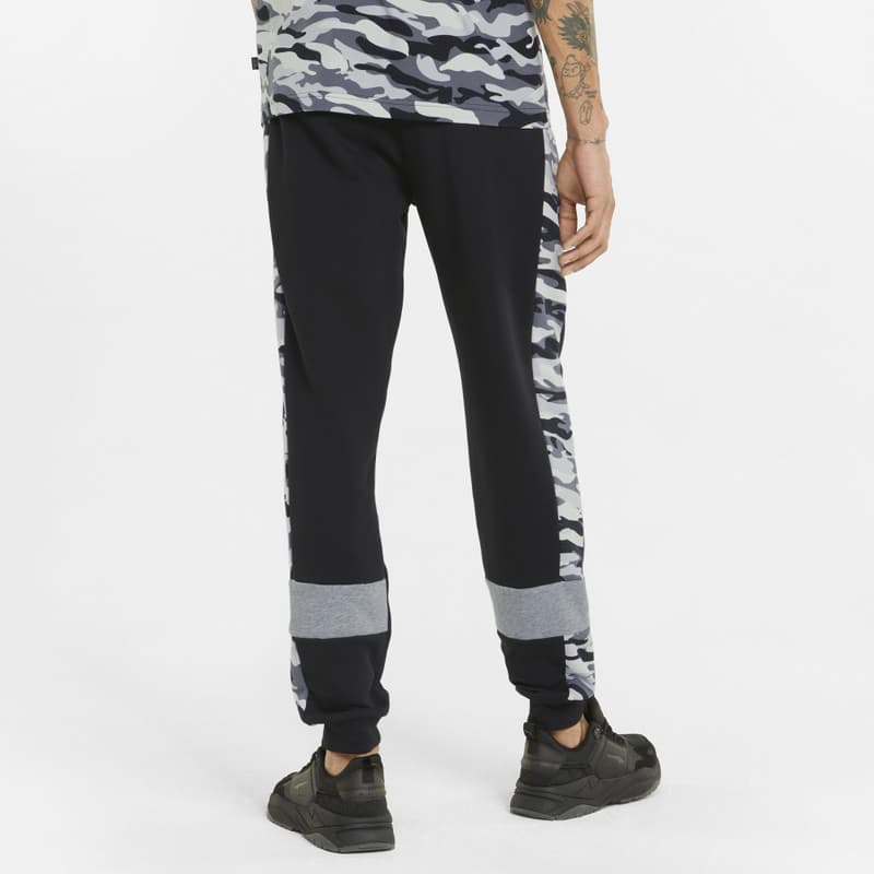 Puma ESS+ Camo Sweatpants TR Pánské tepláky US S 848575-01 - náhled 4