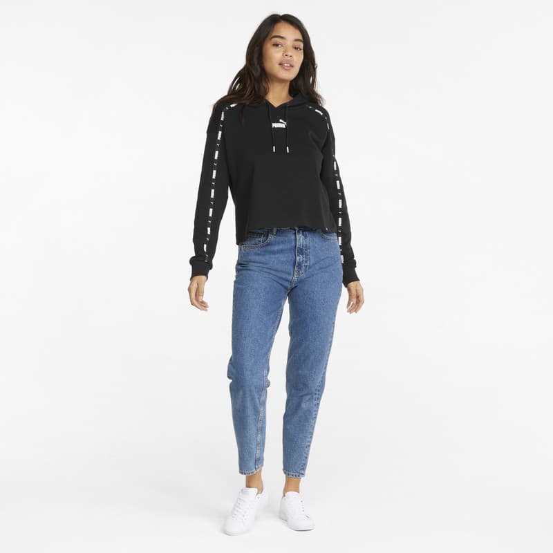Puma Puma Power Tape Cropped Hoodie TR Dámská mikina US XL 848431-01 - náhled 5