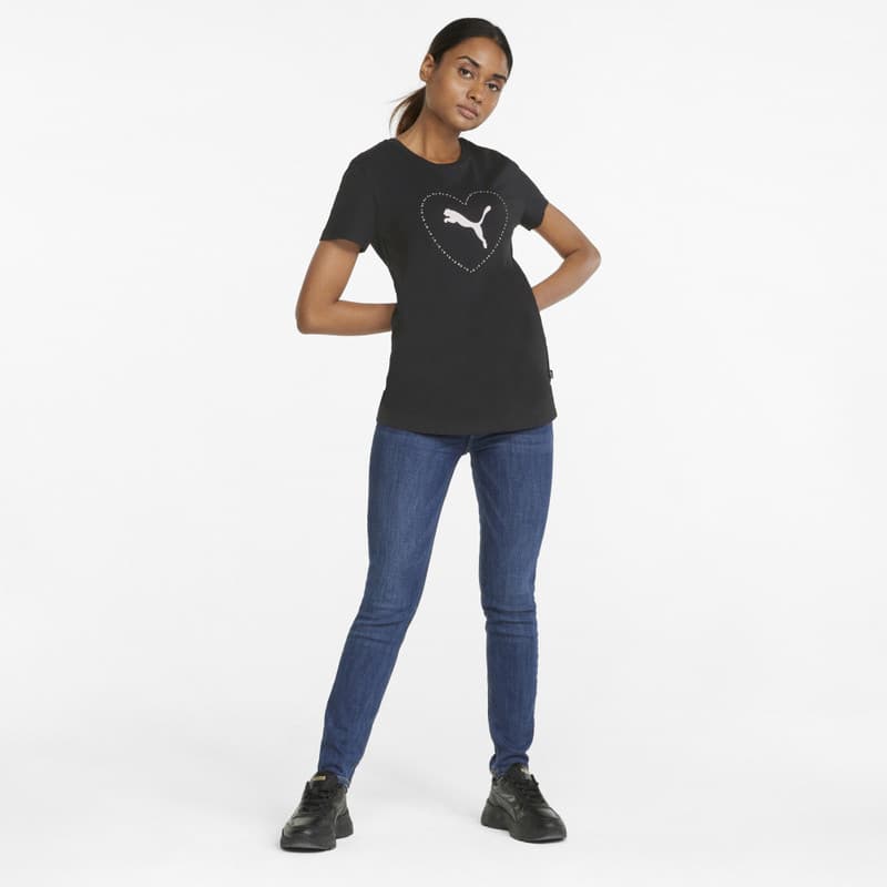 Puma Valentine s Day Graphic Tee Dámské tričko US S 848408-01 - náhled 5