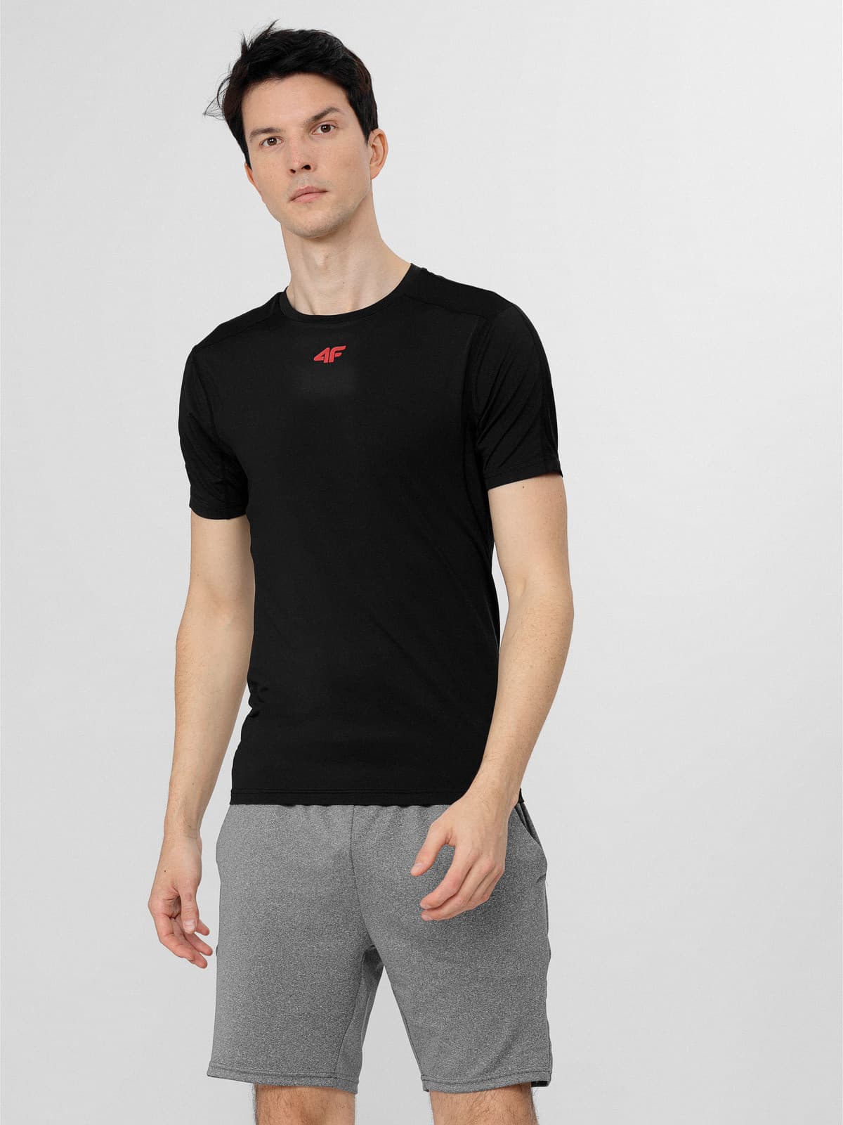4F H4L22-TSMF019 DEEP BLACK Pánské tričko US 3XL H4L22-TSMF019 DEEP BLACK - náhled 3