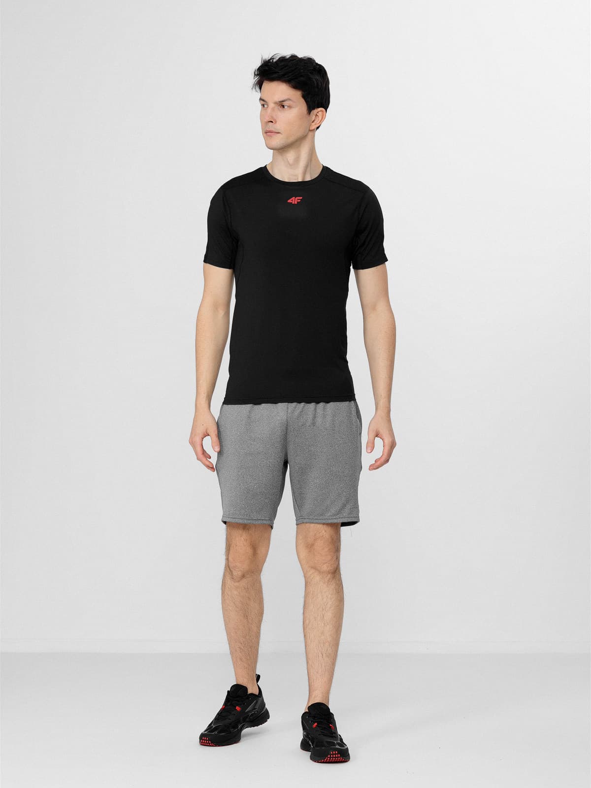 4F H4L22-TSMF019 DEEP BLACK Pánské tričko US 3XL H4L22-TSMF019 DEEP BLACK - náhled 5