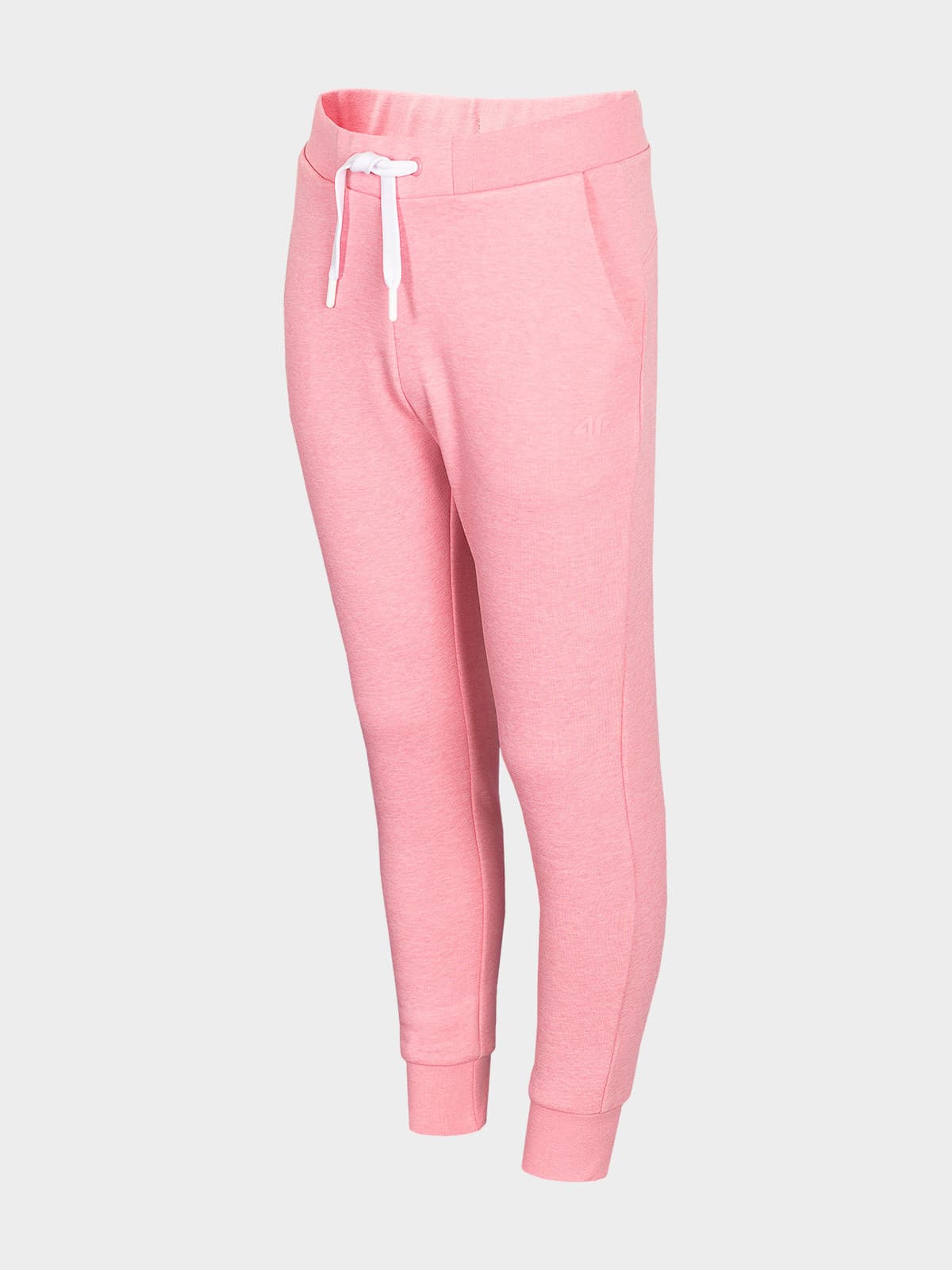 4F HJL22-JSPDD001 LIGHT PINK MELANGE Dětské tepláky EU