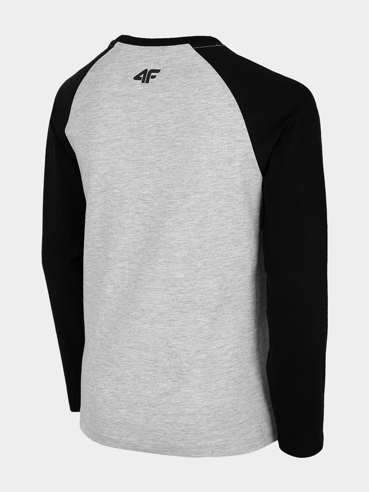 4F HJL22-JTSML001 LIGHT GREY MELANGE Dětské tričko EU 122 HJL22-JTSML001 LIGHT GREY MEL - náhled 2