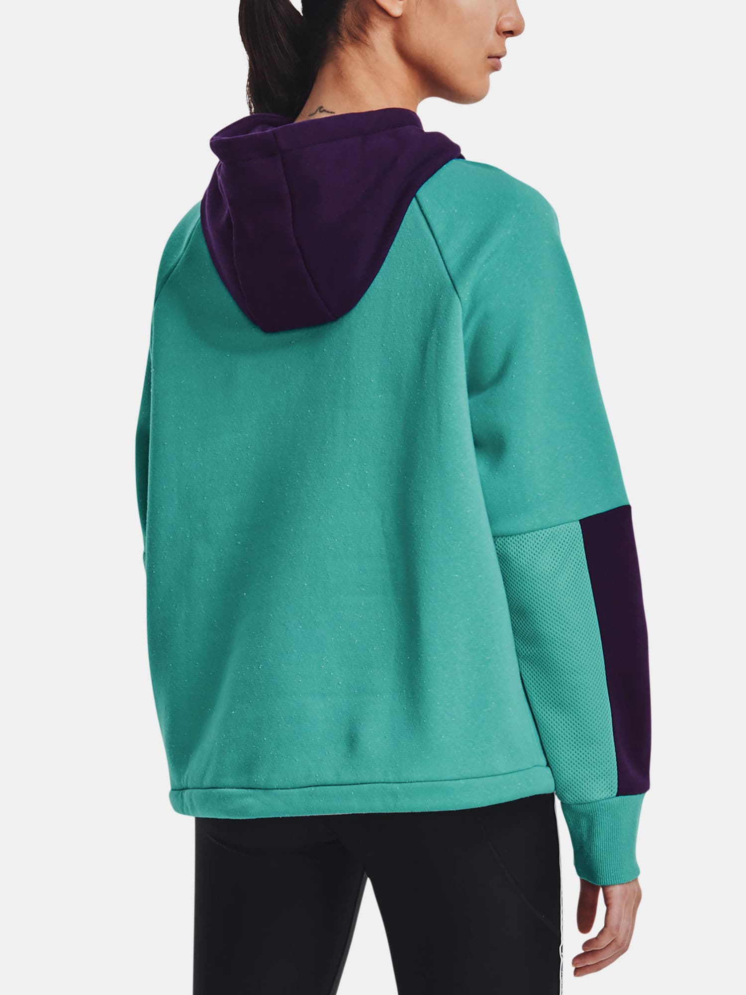 Under Armour Rival + Fleece Hoodie Dámská mikina US L 1369851-369 - náhled 2