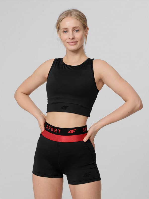 4F H4L22-TSDF015 DEEP BLACK Dámské tričko US L H4L22-TSDF015 DEEP BLACK - náhled 3