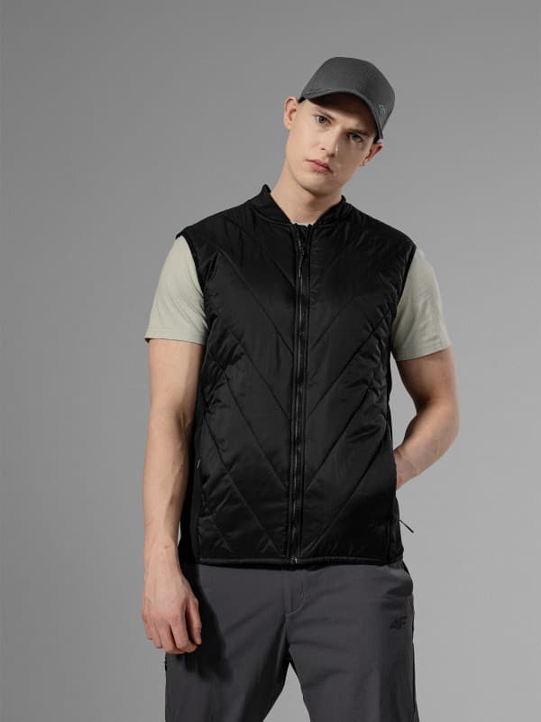 4F H4L22-BZM061 DEEP BLACK Pánská vesta US L H4L22-BZM061 DEEP BLACK - náhled 3