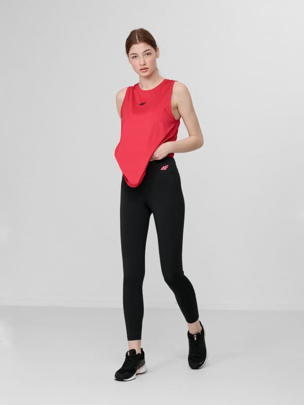 4F H4L22-SPDF013 DEEP BLACK Dámské legíny US S H4L22-SPDF013 DEEP BLACK - náhled 5