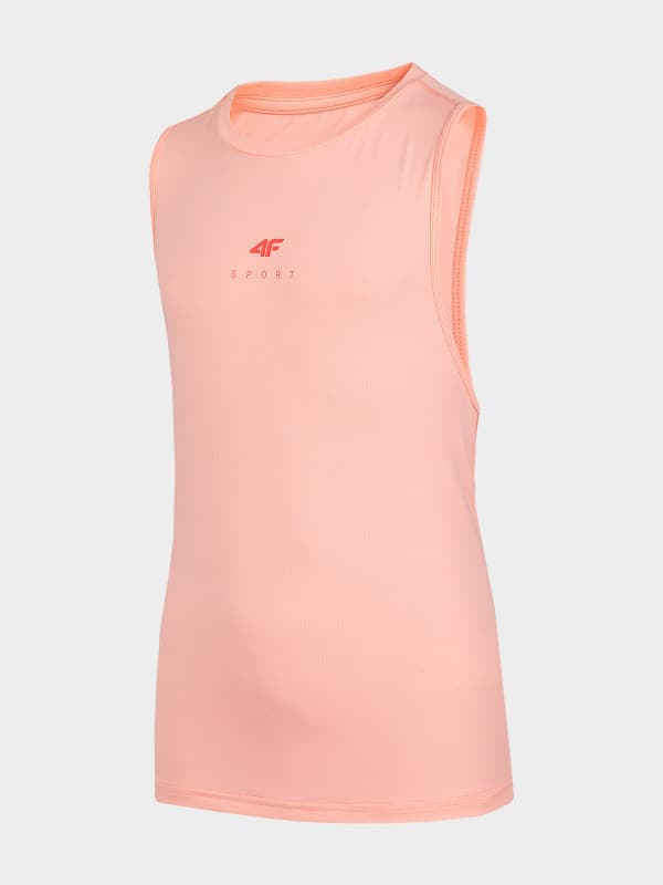 4F HJL22-JTSDF002 SALMON CORAL NEON Dětské tílko EU 134/140 HJL22-JTSDF002 SAL CORAL NEON - náhled 1