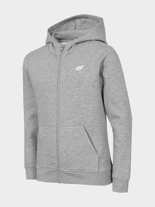 4F HJL22-JBLD001 LIGHT GREY MELANGE Dětská mikina EU 122 HJL22-JBLD001 LIGHT GREY MEL - náhled 1