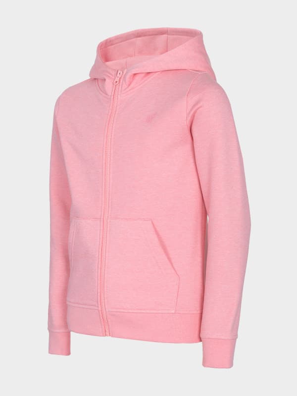 4F HJL22-JBLD001 LIGHT PINK MELANGE Dětská mikina EU 122 HJL22-JBLD001 LIGHT PINK MEL - náhled 1