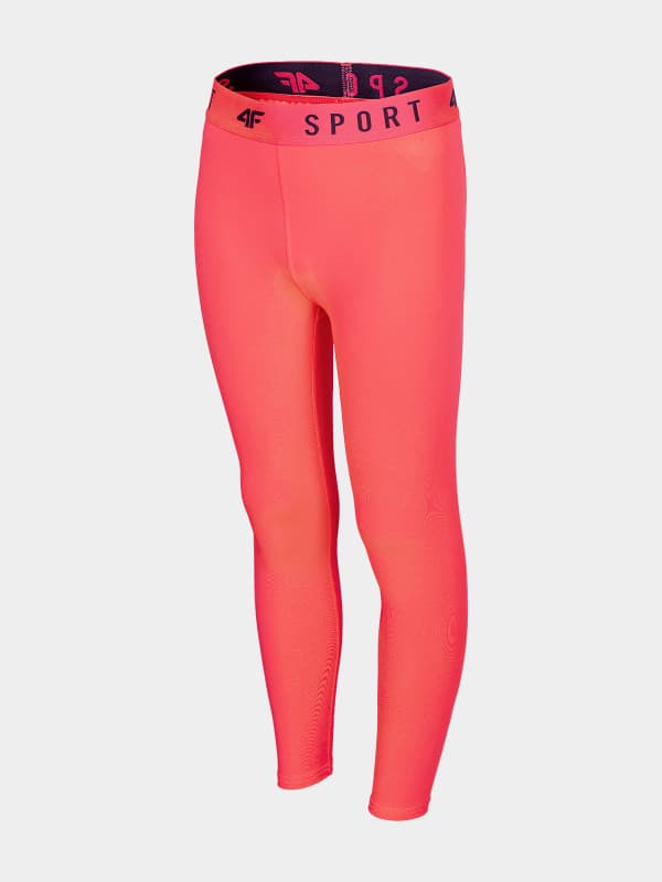 4F HJL22-JSPDF002 CORAL NEON Dětské legíny EU 122/128 HJL22-JSPDF002 CORAL NEON - náhled 1