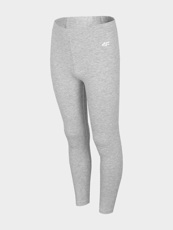 4F HJL22-JLEG001 COLD LIGHT GREY MELANGE Dětské legíny EU 122 HJL22-JLEG001 LIGHT GREY MEL - náhled 1