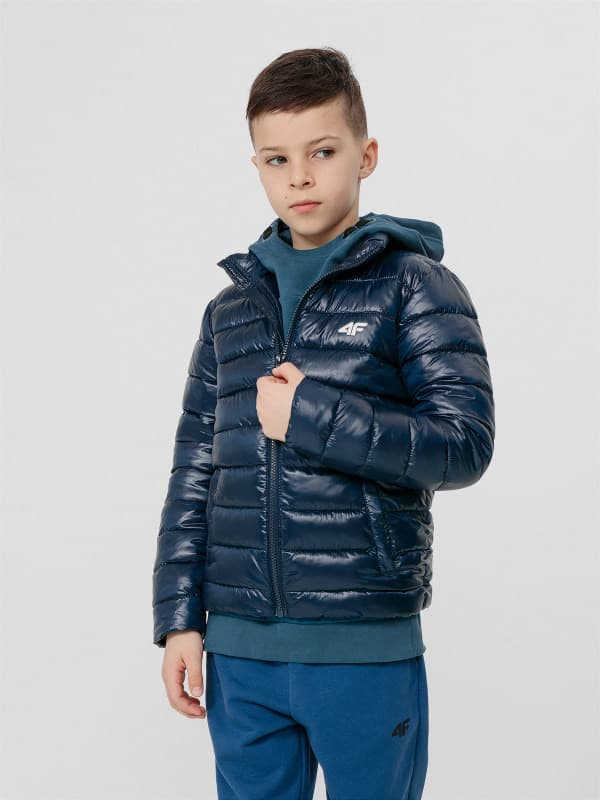 4F HJL22-JKUMP001 NAVY Dětská bunda EU 128 HJL22-JKUMP001 NAVY - náhled 3